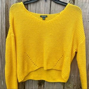 Yellow XS knit sweater from wild fable